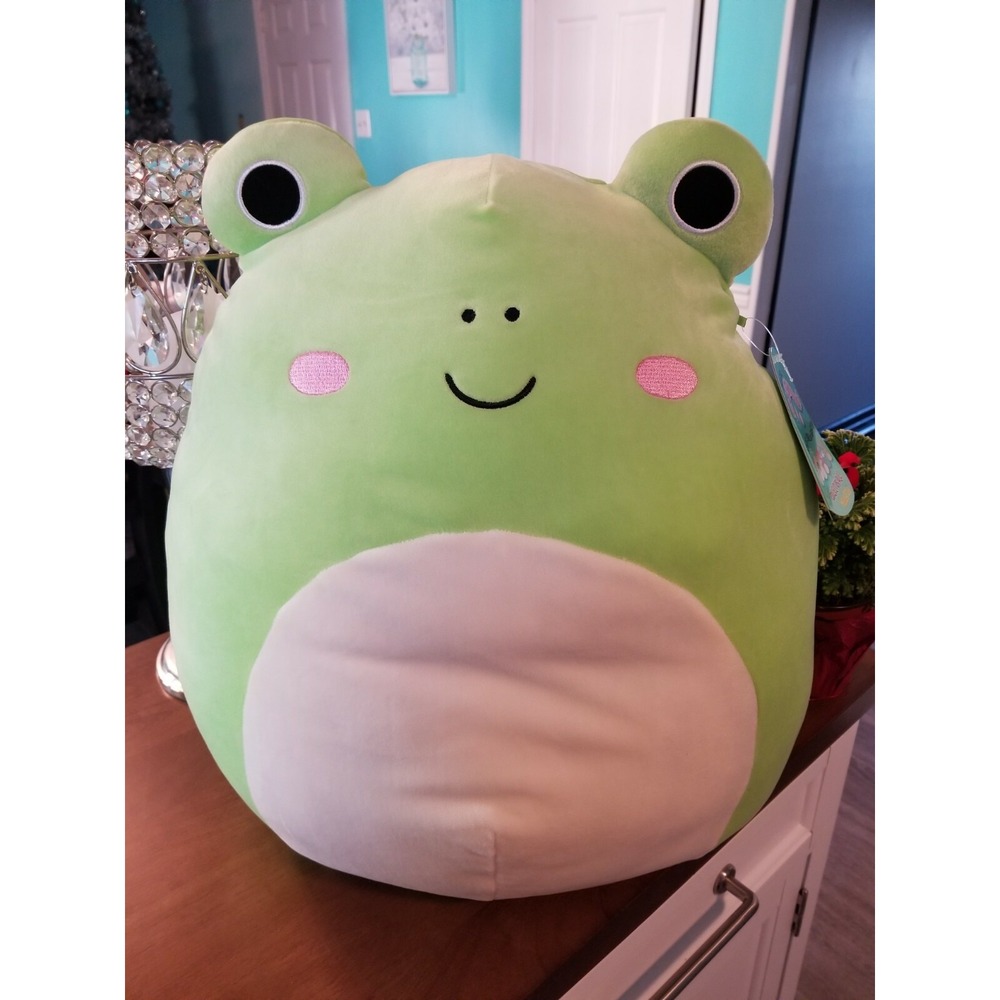 Squishmallow 16 inch Wendy the Green Frog 2020 Kellytoy Plush NWT HTF